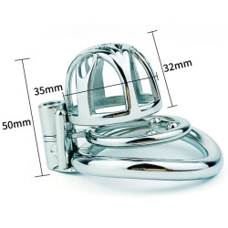 CockLock Cage de chasteté en métal Trig Cage 4 x 3.5cm